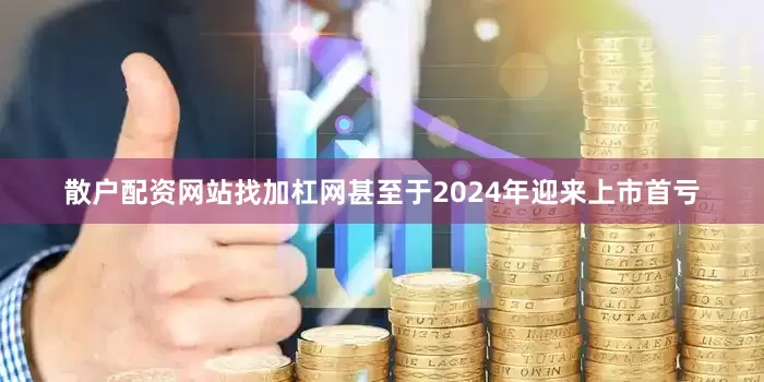 散户配资网站找加杠网甚至于2024年迎来上市首亏