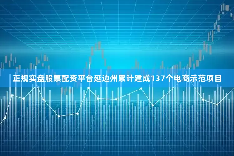 正规实盘股票配资平台延边州累计建成137个电商示范项目